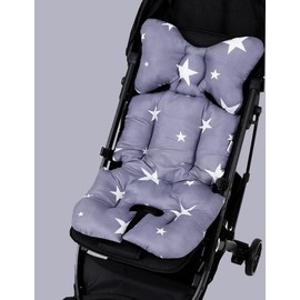 Baby Pushchair Seat Liners Baby Stroller Cushion Pram Liner Universal Stroller Cushion Seat Pad Soft Thicken Stroller Soft Cotton Insert with Mattress Stroller Seat Liner with Body and Head Support