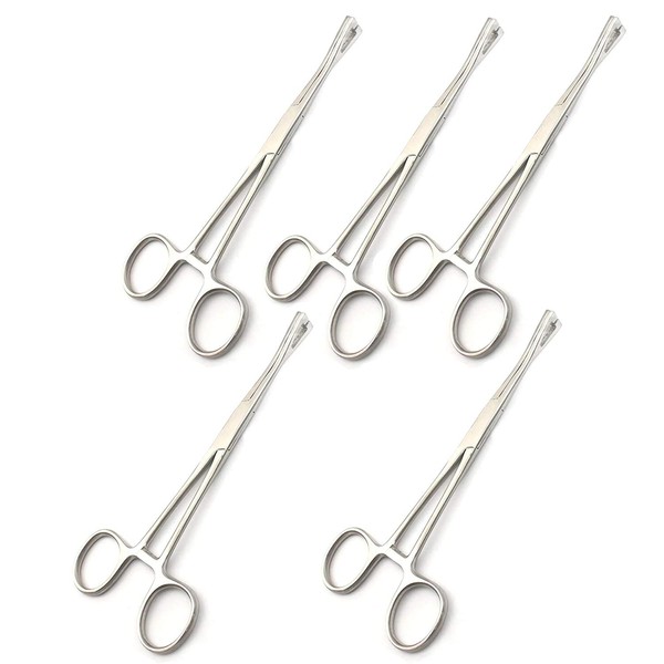 OdontoMed2011® 5 Pieces 6" Mini Slotted Pennington Body Piercing Forceps ODM