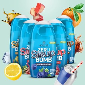 Bodylab24 Bodylab24 ZERO Sirup BOMB Mixed Box 3, 5 x 65ml, zuckerfrei und praktisch ohne Kalorien, mit nur 1kcal je 100ml Wasser-Sirup-Mischung, hochkonzentriert, für 8 l Fertiggetränk