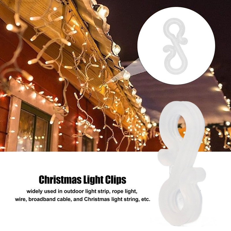 150Pcs S Shaped Hooks Sturdy Durable Plastic Dual Ends Multipurpose