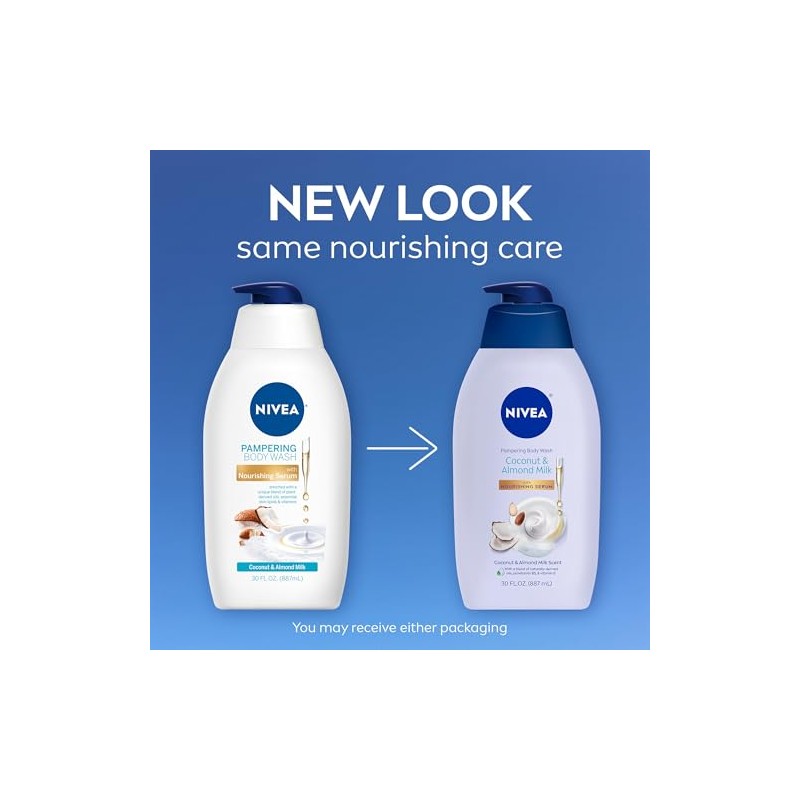 NIVEA Jabón corporal hidratante con leche de coco y almendras