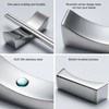 4Pcs Stainless Steel Chopstick Rest Boat Shape Chopstick Spoon Knife