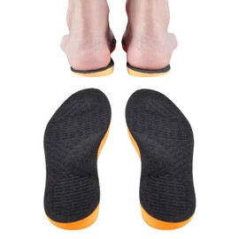 Physical The Supervised X-Leg Orthopedic Insoles with Slanting, Beautiful Legs, Reduces Stress on Knees and Waists, Shock Absorbing, Foot Massage, Non-Fatigue, Skin Friendly Velvet Material, Breathable, Unisex, 5 Sizes Available