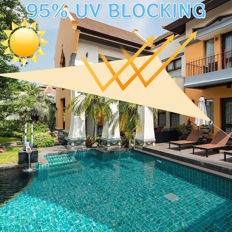 Triangular Waterproof Awning 3 x 3 x 3 m Weather