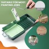 60 Pack 4 Inch Microfiber Paint Roller Covers with 2pcs