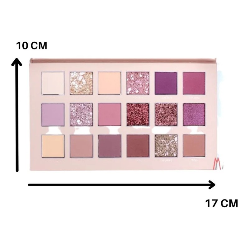 Paleta Huda Beauty The New Nude 18 Sombras Waterproof Axiu