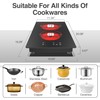 GIHETKUT Electric Cooktop,Built-in and Countertop Electric Stove Top, 2100W 110V