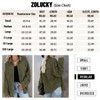 ZOLUCKY Women's Casual Long Sleeve Shacket Jackets Oversized Button Down