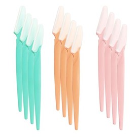Dermaplaning Tool 12 piezas de maquinilla de afeitar facial para mujeres y hombres maquinilla de afeitar de cejas con cubierta afeitadora facial depil