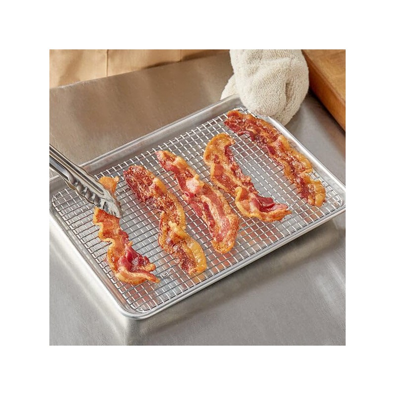 Professional Cross Wire Cooling Rack Half Sheet Pan Grate -
