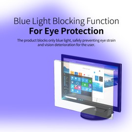 GOBUKEE 16:9 Aspect Ratio Widescreen Monitor Blue Light Blocking Filter - 27 inch