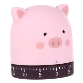 Ciieeo Cartoon Kitchen Timer Countdown Mechanical Timer for Cooking Baking and Games Adorable Pig Design for Easy Management Chefs