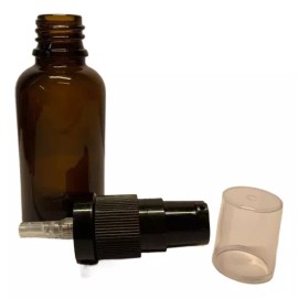 Meliars Frasco 30 Ml Ambar Con Dosificador Negro R18 (20 Pzs)