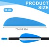 DLPRK Pack of 50 Plastic Arrow Feathering Rubber Feathers Plastic