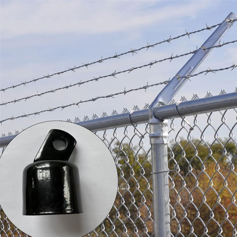 TopHomer 2PCS 38mm Diameter Hot Dip Galvanized Chain Link Fence
