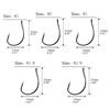THKFISH 50pcs Fish Hooks Kriegsmith Salmon Snapper Fishhook DropShot Hook