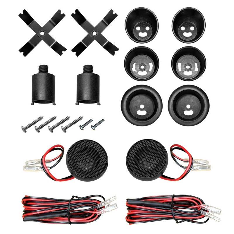 CT Sounds TROPO-20-TWT 20mm 60 Watt Flush-Mount Silk-Dome Tweeters, Pair