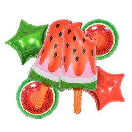 Watermelon Balloons Watermelon Popsicles Balloons Spring Summer Fruit Watermelon Birthday Party Decorations Supplies Summer Vacation Beach Pool Party Decorations Baby Shower