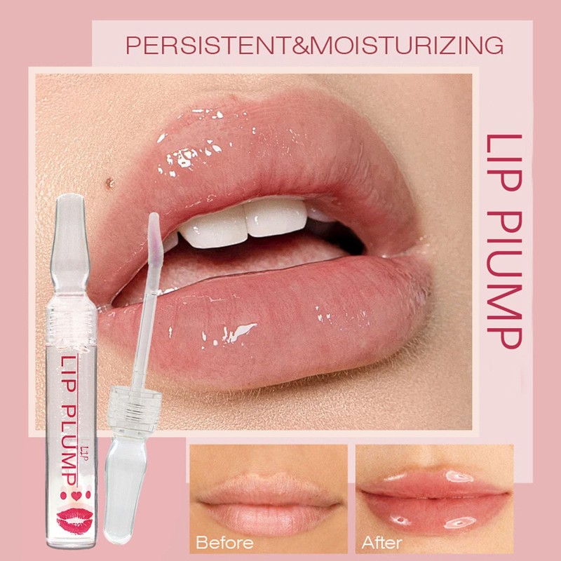 Lip Plumper, Instant Volumizing Lip Plumping Gloss, Longlasting Hydrating Moisturizing