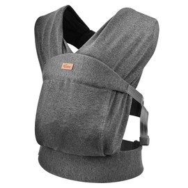 CUBY Baby Carrier, Newborn Baby Sling, Before Developing Neck Strength, Face-to-Face Cuddle, Mesh, Easy to Use, Lightweight, For Newborns to 44.1 lbs (20 kg), Dark Gray