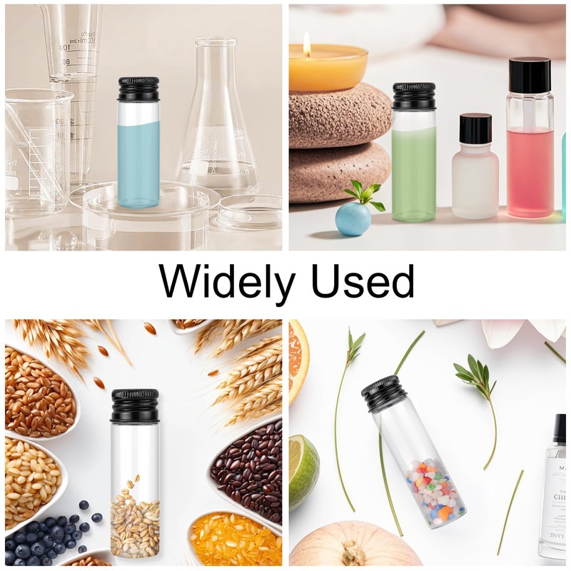 Jiuwu 32 Pack 2/3 Oz Mini Glass Jars with Screw