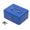 Desk Tech Heavy-Duty Metal Cash Box with Lock, 6-Slot Removable
