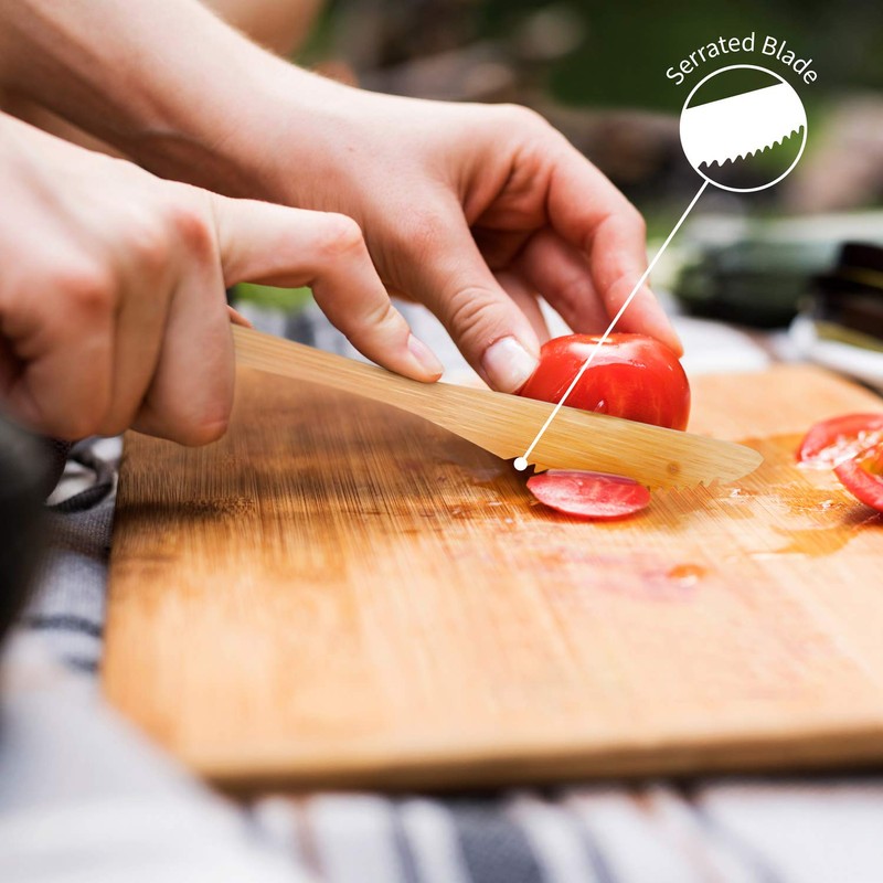 Bamboo Cutlery Set | Eco Travel Set with Carrying Pouch