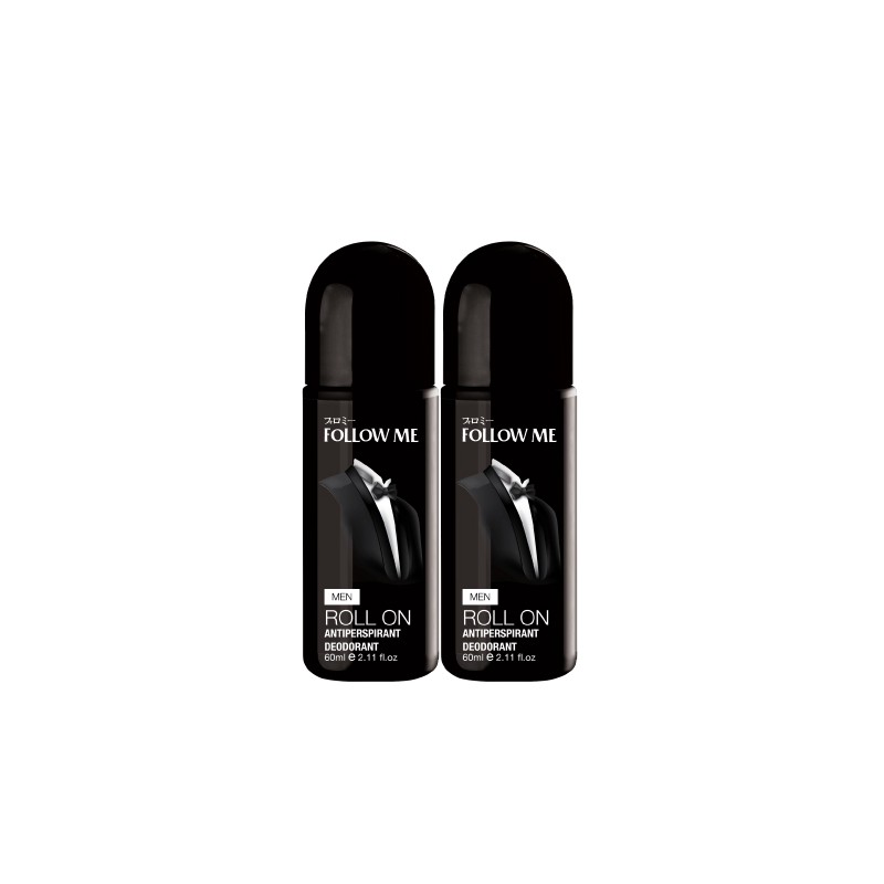 FOLLOW ME [Twin Pack] Follow Me Men Roll On Deodorant