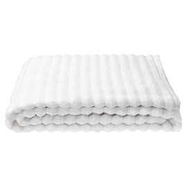 Zone Denmark Inu Beach Towel - Luxurious Quick Dry Bath Towel and Sauna Towel in Extra Large Size, Crafted from 100% Cotton for Ultimate Comfort and Absorbency (White)