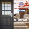 Elemake Left Handed Keyless Door Lock, Mechanical Keypad Door Lock