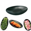 POFUIERKN 2 Pcs Black Jewelry Dish Trinket Tray oval Perfume