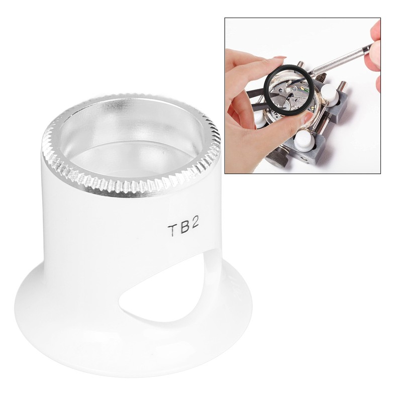 Watch Repair Magnifier 5X Magnifying Glass Plastic Accessory Tool for