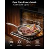 Titanium Pans for Cooking 11 Inch Hammered Pro Frying Pan