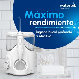 Waterpik Irrigador Bucal Ultra Plus WP-150. Máximo Rendimiento con 10 Ajustes y Depósito de Agua Extraíble. Elimina el 99% de las Bacterias de la Boca