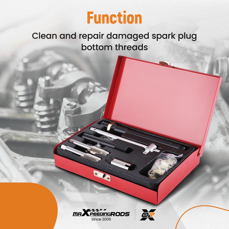 maXpeedingrods Spark Plug Thread Repair Kit, M14 x 1.25 Taps