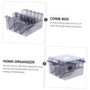 FOMIYES 1pc Plastic Box Lids Storage for Hairdressing Tools Desktop