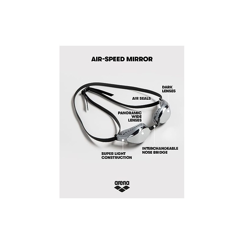 Arena Air-Speed Anti-Fog Swim Goggles for Men and Women