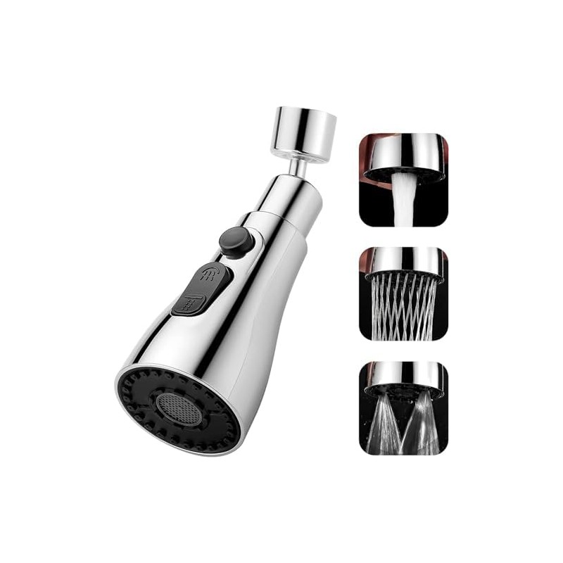 Extensor De Grifo, 360° Giratorio Grifo Extensor 3 Modos, Alta
