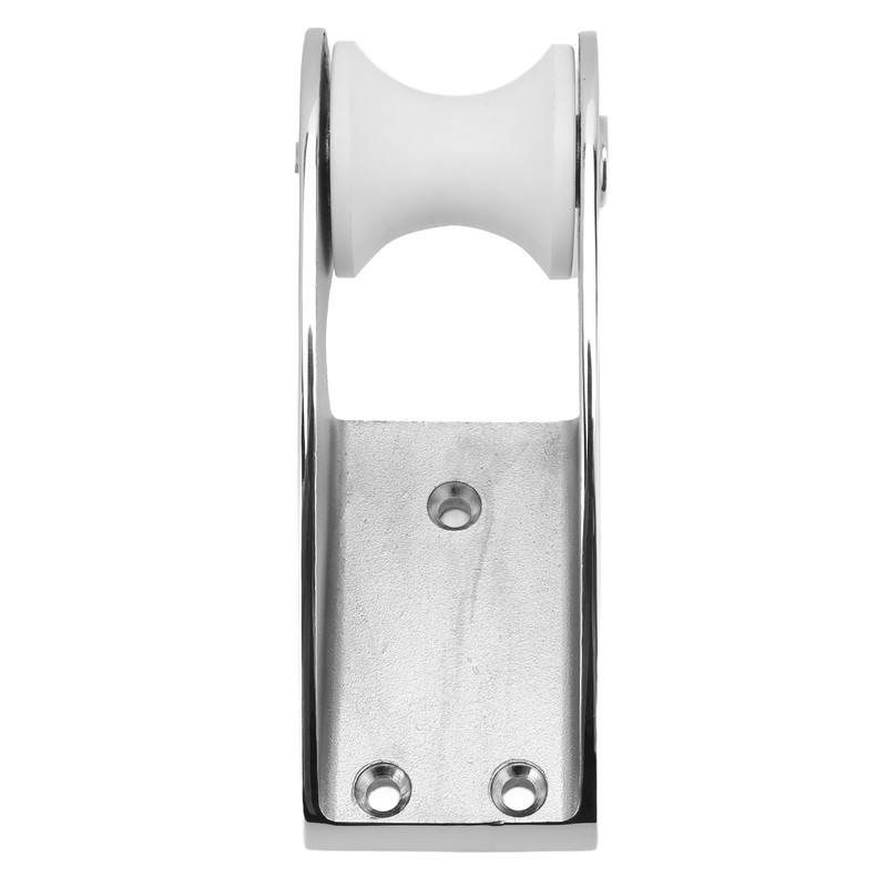 Boat Bow Anchor Roller Bracket Nylon Pulleys Anti Slip Rubber