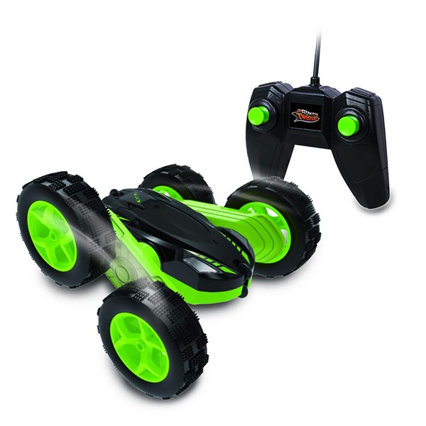 NKOK Stunt Twisterz RC Tornado Twister Remote Control Toy - Colors Vary (Green/Yellow)