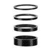 Qrity 4Pcs Bicycle Headset Spacers, Carbon Fiber Bike Handlebar Spacers