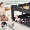 INFANS Foldable Baby Playpen with Mat, 59” x 59” Large
