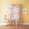 CHF Sabel Watercolor Floral Print Rod Pocket Single Curtain Panel,