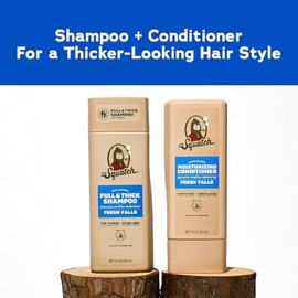 Dr. Squatch Juego de champú y acondicionador completo + grueso para hombre, para un cabello más completo y más grueso, champú y acondicionador natural
