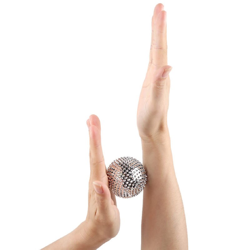 Layhou Pack of 2 Magnetic Acupressure Balls, Hedgehog Ball, Massage
