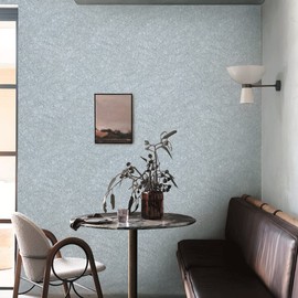 Cohoo Home Gray Peel and Stick Wallpaper Grey Silk Contact Paper for Cabinets and Drawers Silver Textured Self Adhesive Removable Wallpaper Bathroom Bedroom Waterproof Wall Covering 15.7inL 118inW