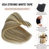 Tape in Hair Extensions Real Human Hair Ash Brown Mixed