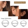 Jstyle 8 Pairs Surgical Steel Earrings for Sensitive Ears Hypoallergenic