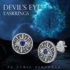 YEESIA Evil Eye Earrings for Women 925 Sterling Silver Blue