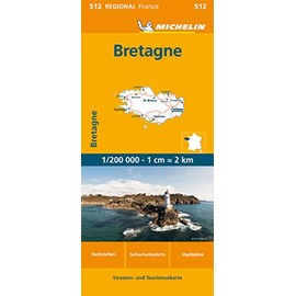 Michelin Bretagne: Straßen- und Tourismuskarte 1:200.000 (MICHELIN Regionalkarten)